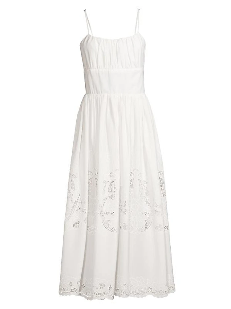 Lucia Sleeveless Eyelet Maxi Dress