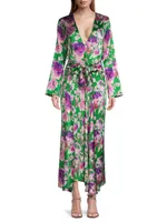 Yvonne Floral Tie-Front Dress