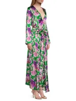 Yvonne Floral Tie-Front Dress