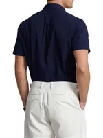 Classic-Fit Cotton Seersucker Short-Sleeve Shirt