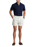 Classic-Fit Cotton Seersucker Short-Sleeve Shirt