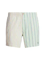 Stripe Cotton Shorts