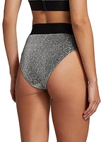 Sequined High-Waist Brief