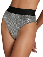 Sequined High-Waist Brief