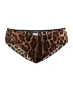 Leopard Silk Hipster Brief