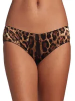 Leopard Silk Hipster Brief