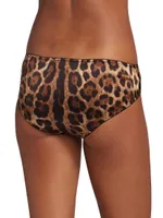 Leopard Silk Hipster Brief