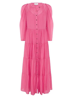 Willa Cotton & Silk Maxi Dress