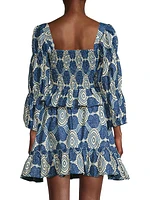 Gbemi 2-Piece Ruffle Trim Blouse & Skirt Set