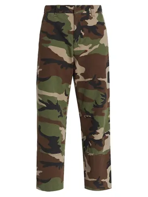 Camo Mid-Rise Trousers