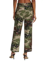 Camo Mid-Rise Trousers