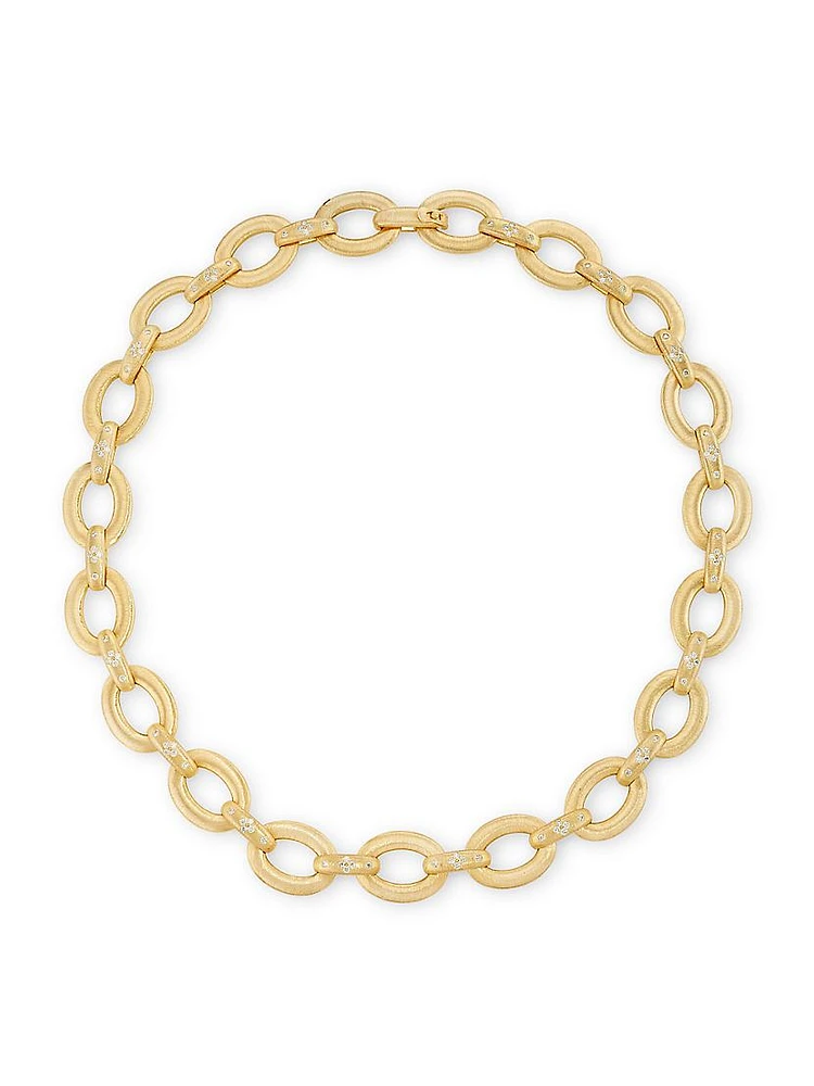 Duchessa 18K Yellow Gold & 1.1 TCW Diamond Chain Necklace