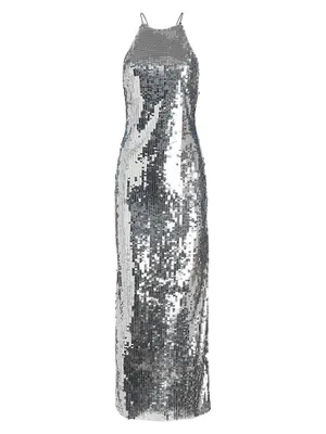 Zazzle Sequin Mesh Maxi Dress