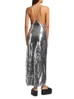 Zazzle Sequin Mesh Maxi Dress