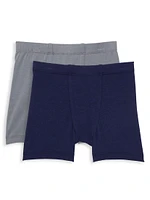 2-Piece Little Boy's & Solid Boxers Set