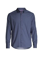 Geometric Cotton Slim-Fit Shirt