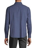 Geometric Cotton Slim-Fit Shirt