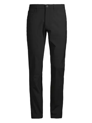 Five-Pocket Stretch-Wool Pants