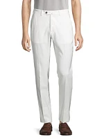 Extended Tab Waistband Suit Pants