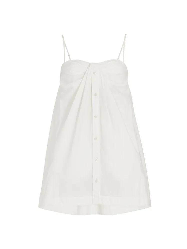 Kendall Pleated Mini Shirtdress