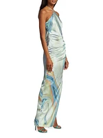 Hansel Satin Halterneck Gown