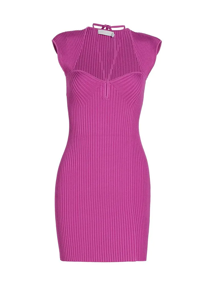 Florence Rib-Knit Minidress