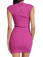 Florence Rib-Knit Minidress