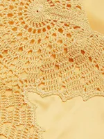 Roberta Fossil Crochet Maxi Dress
