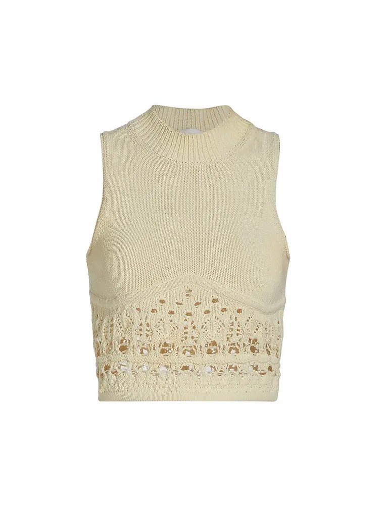 Clarita Macramé Tank Top