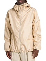 Blouson Hooded Zip-Up Jacket