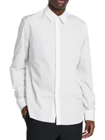 Cotton Button-Front Shirt