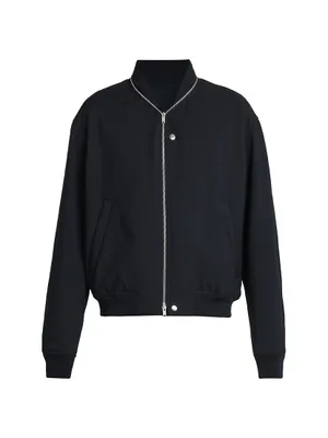 Zip-Front Stand-Collar Jacket