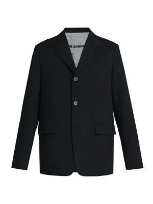 Single-Breasted Wool Jacket