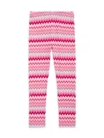 Little Girl's & Chevron Leggings