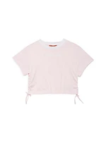 Little Girl's & Girl's Logo Cinched Crop Top