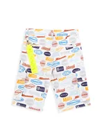 Little Boy's & Logo Utility Shorts