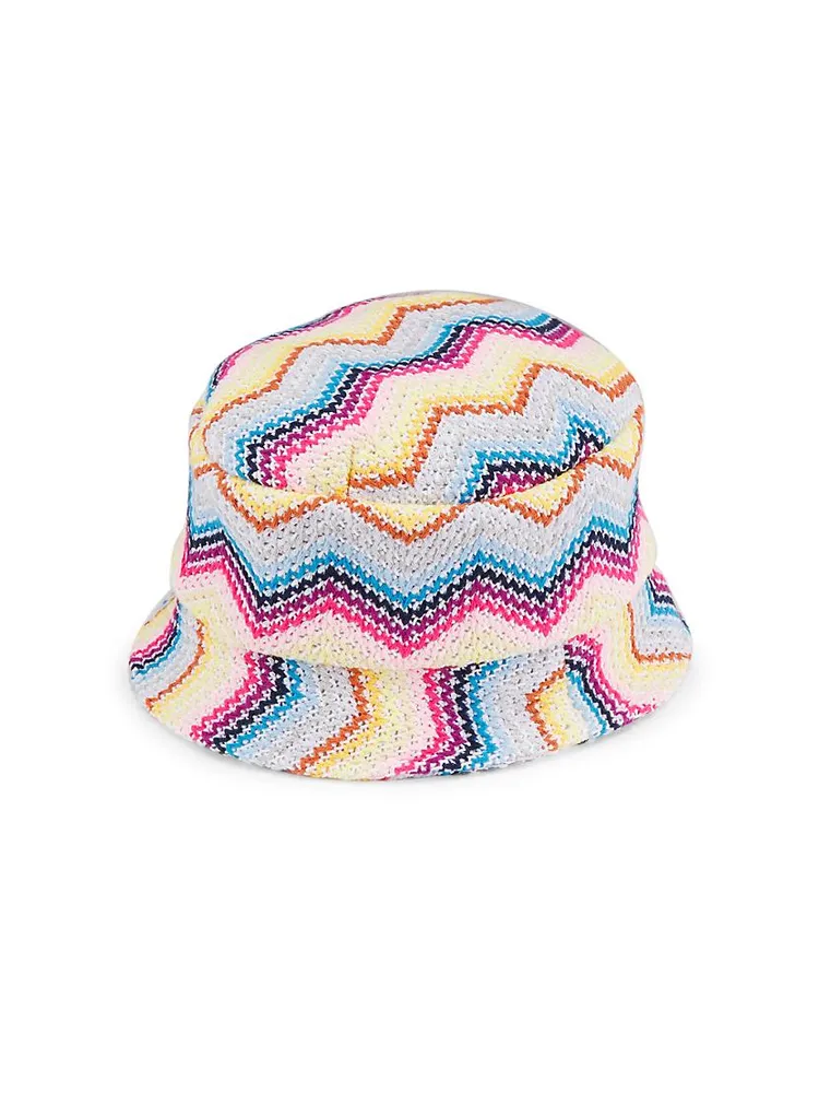 Little Kid's Zigzag Cotton-Blend Bucket Hat