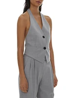 Halter Two-Button Vest