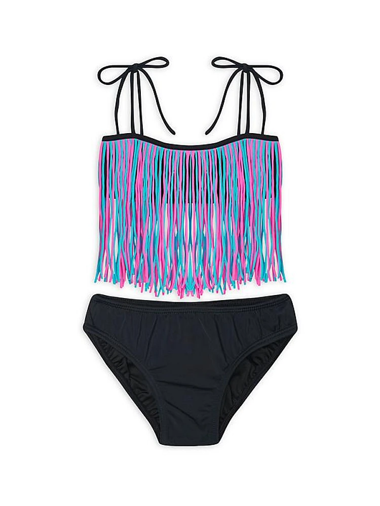 Little Girl's & Girl's Fringe Bikini