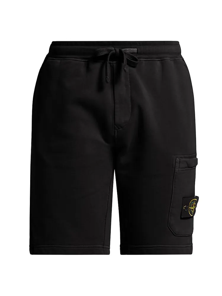 Logo-Appliquéd Cotton Drawstring Shorts