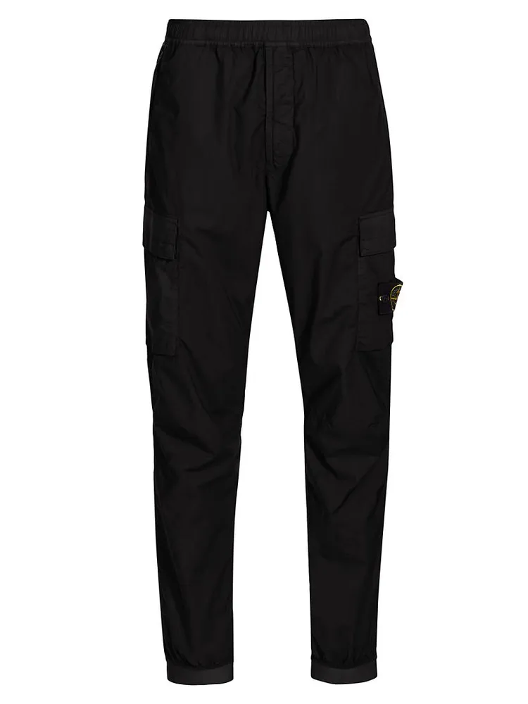 Stretch Cotton Cargo Pants