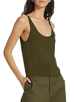 Winona Silk Scoopneck Tank Top