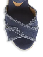 Bromelia 70MM Denim Wedge Sandals