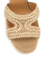 Adriana Raffia Platform Sandals