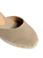 Carina Linen Wedge Espadrille Sandals