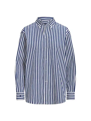 Striped Button-Up Shirt