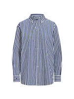 Striped Button-Up Shirt