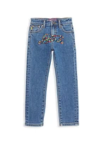 Little Boy's & Boy's Candied Embroidered Jeans