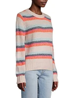 Stripe Cashmere Pullover Sweater