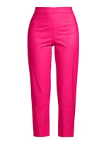 Lucy Stretch Cotton Straight Crop Pants